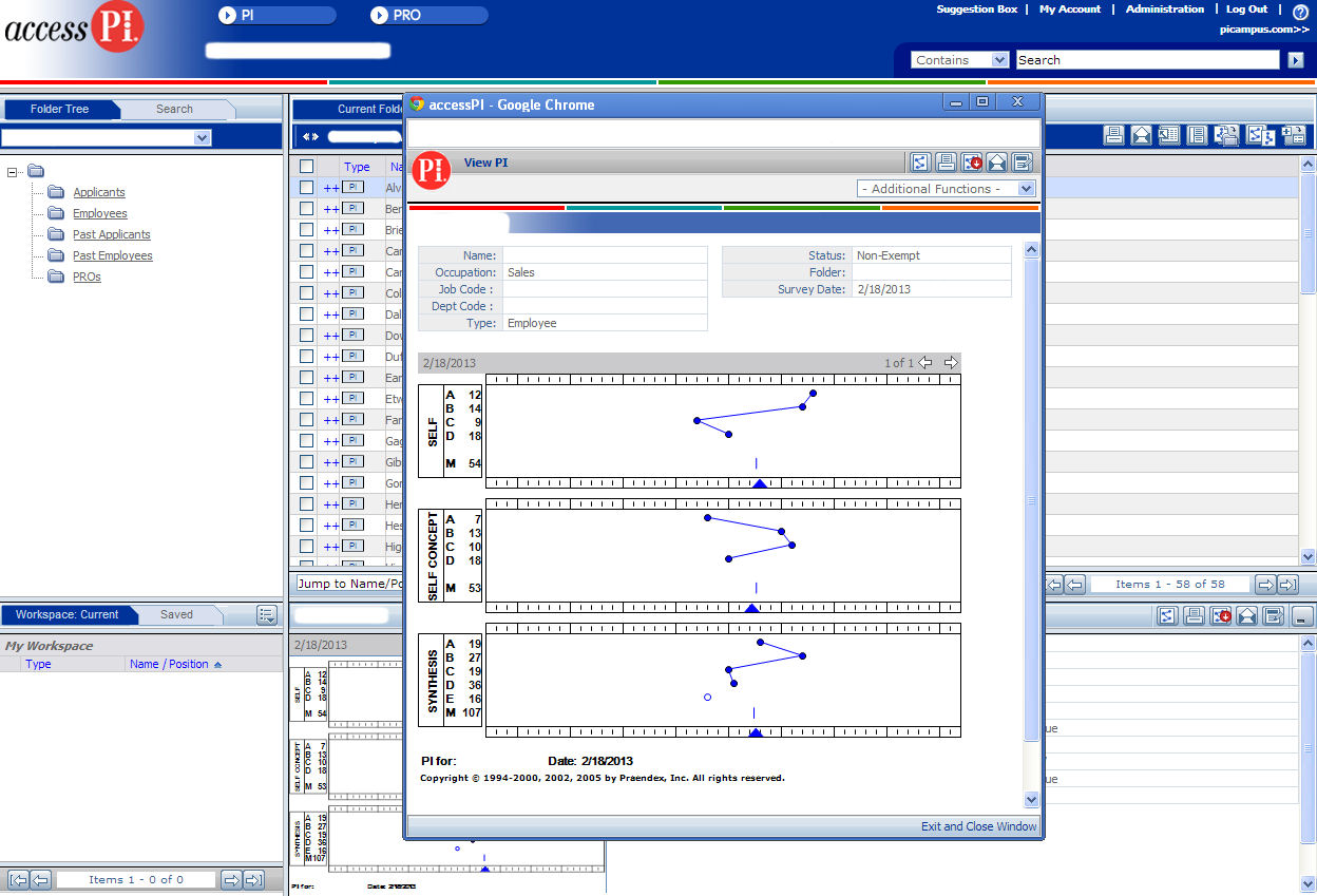 Access PI Screen Shot